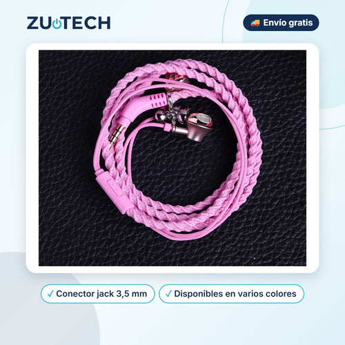 Auriculares con Cable Tipo Pulsera - Zutech