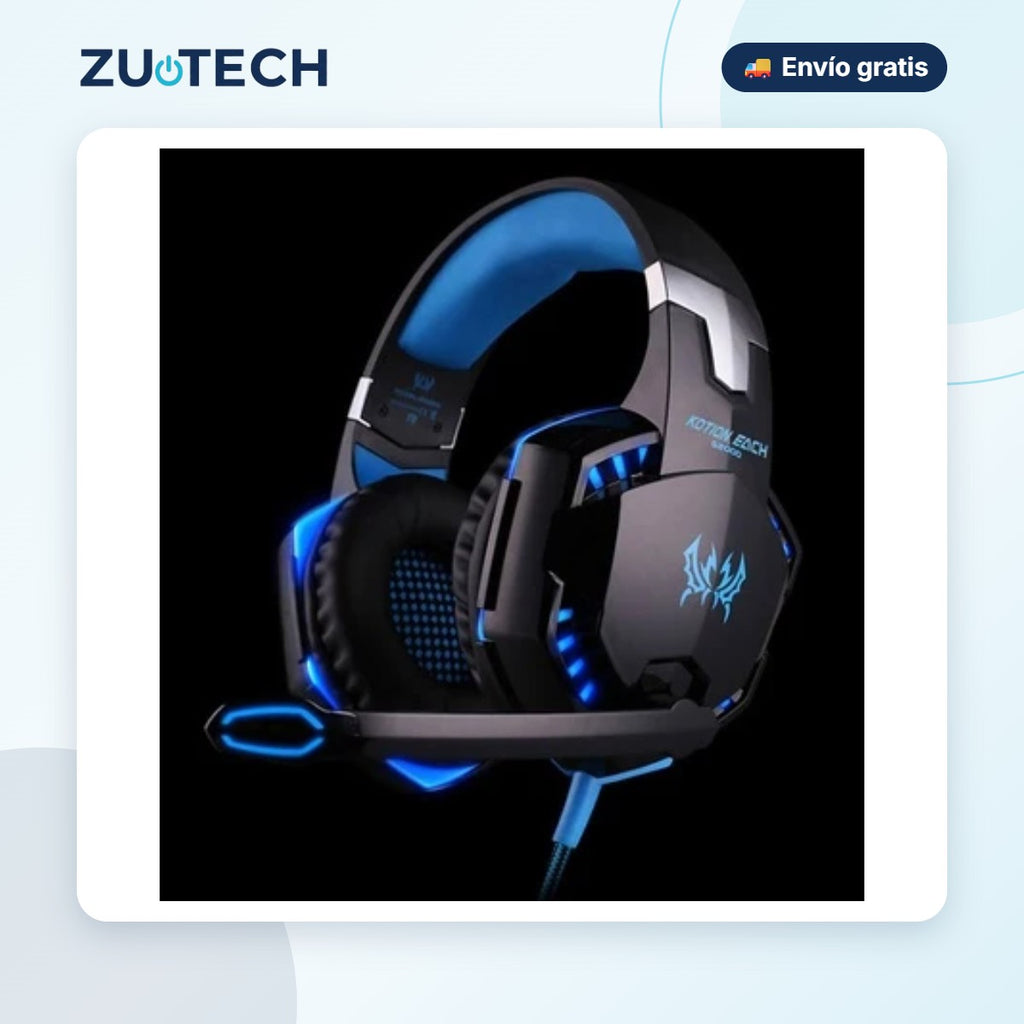 Auriculares Gaming con Cable y Sonido Envolvente - Zutech