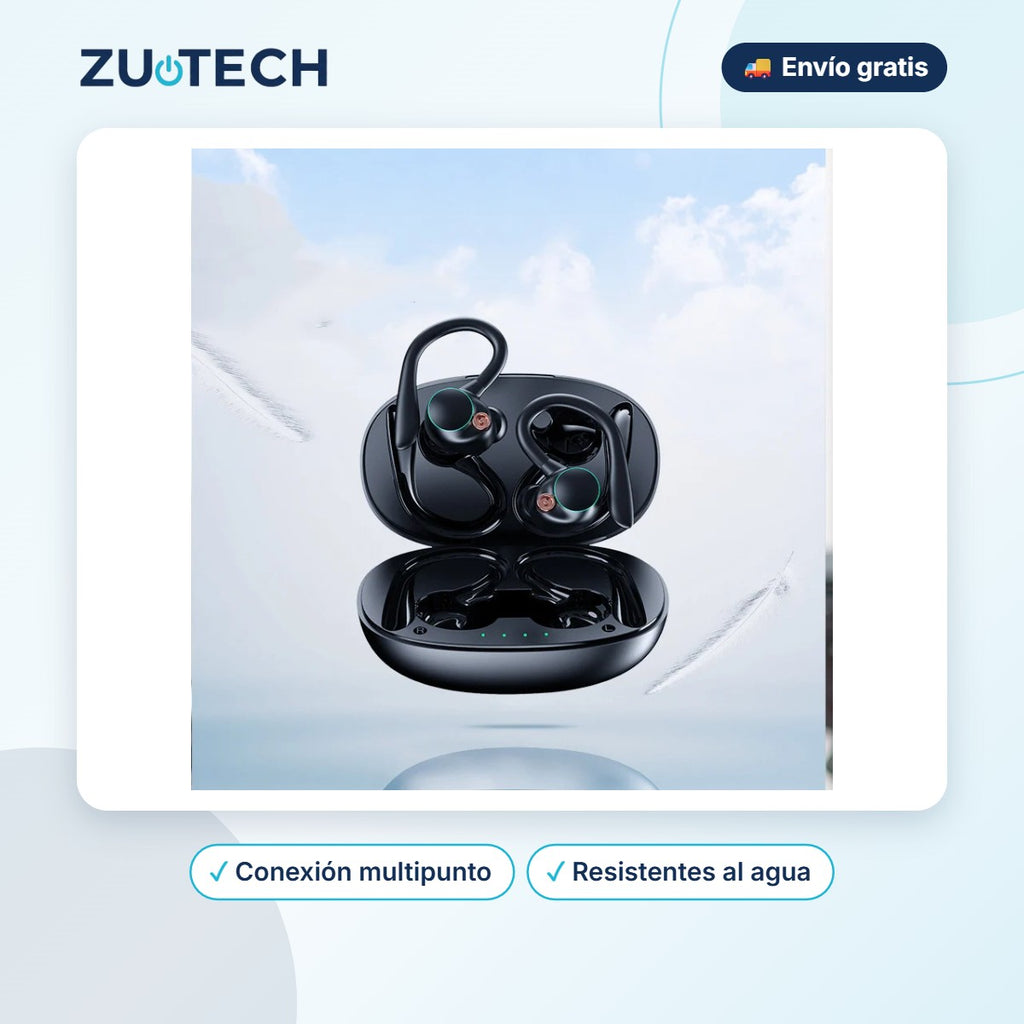 Auriculares Inalámbricos Bluetooth 5.2 Resistentes al Agua - Zutech