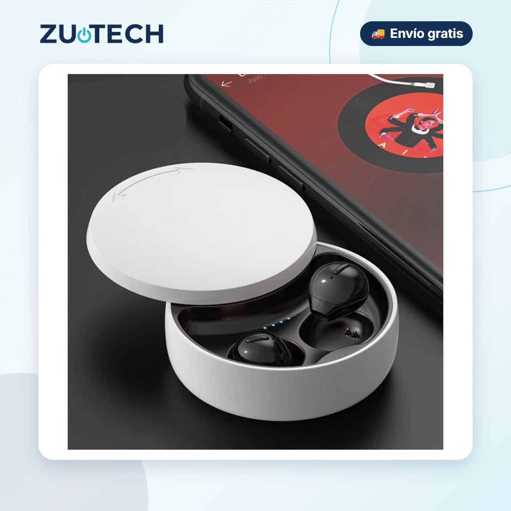 Auriculares Inalámbricos Bluetooth con Estuche de Carga - Zutech