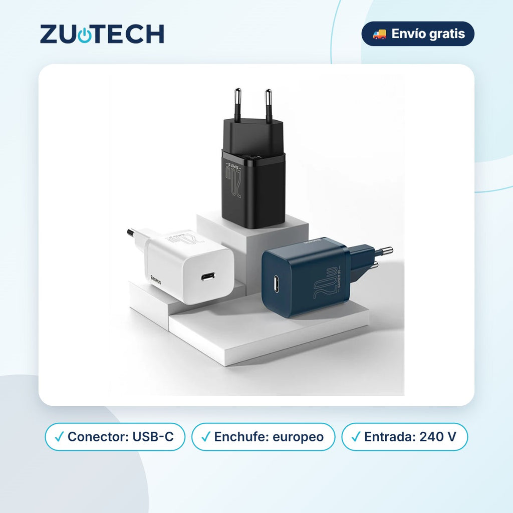 Cargador USB-C Compacto - Zutech