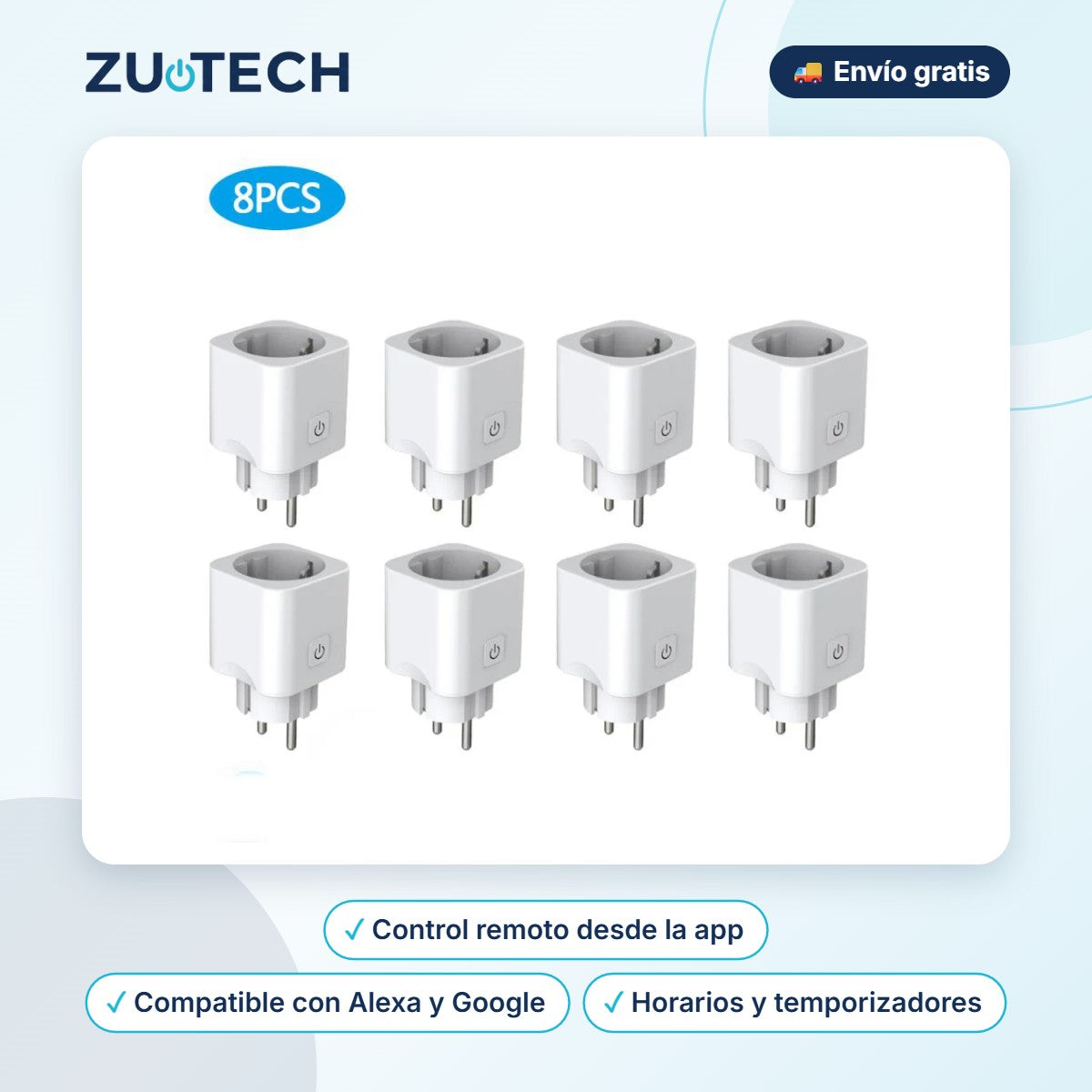 Enchufe Inteligente WiFi EU 16A - Zutech