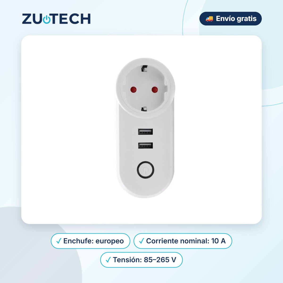 Enchufe Inteligente WiFi - Zutech