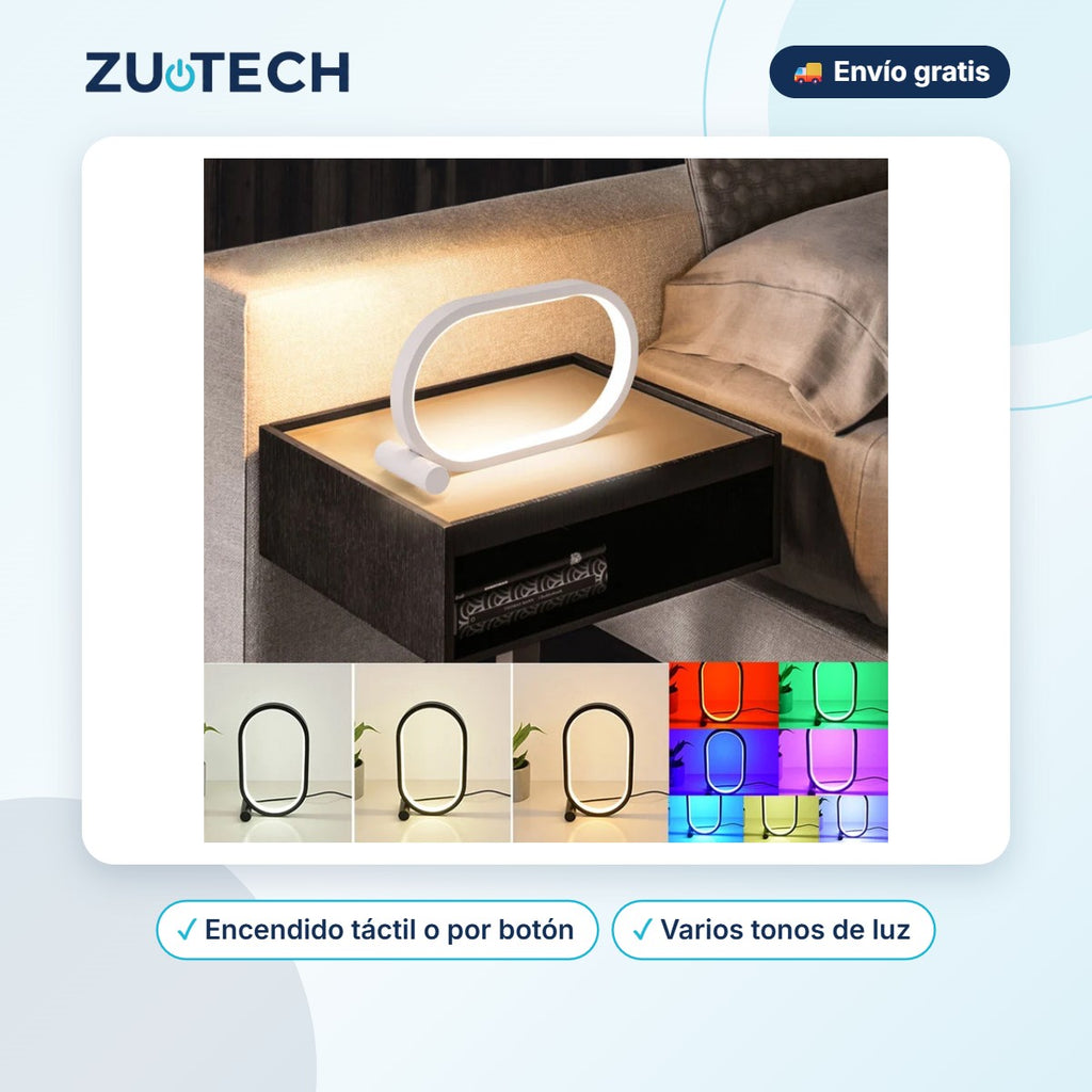 Lámpara LED Táctil de Acrílico USB - Zutech