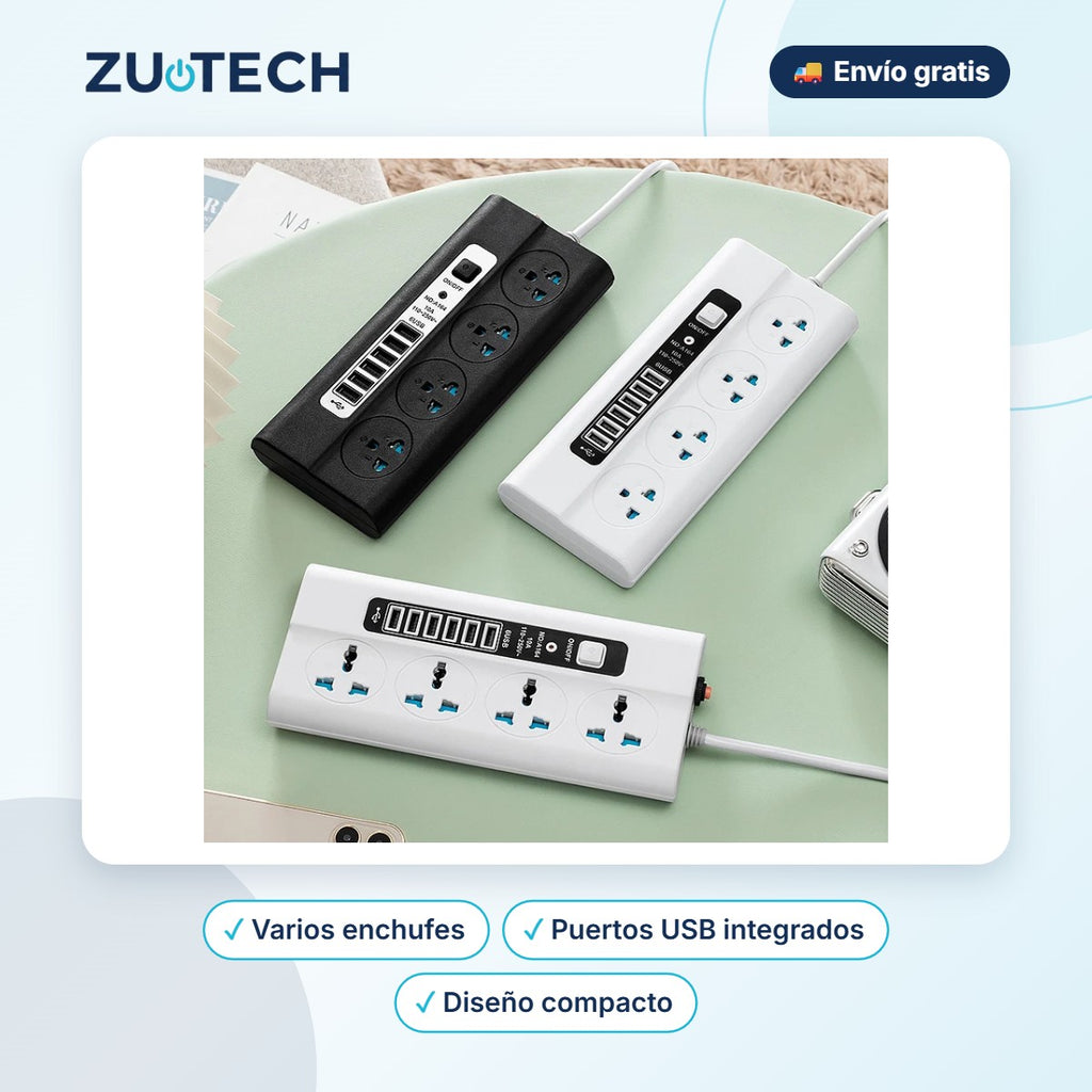 Regleta Compacta con USB - Zutech