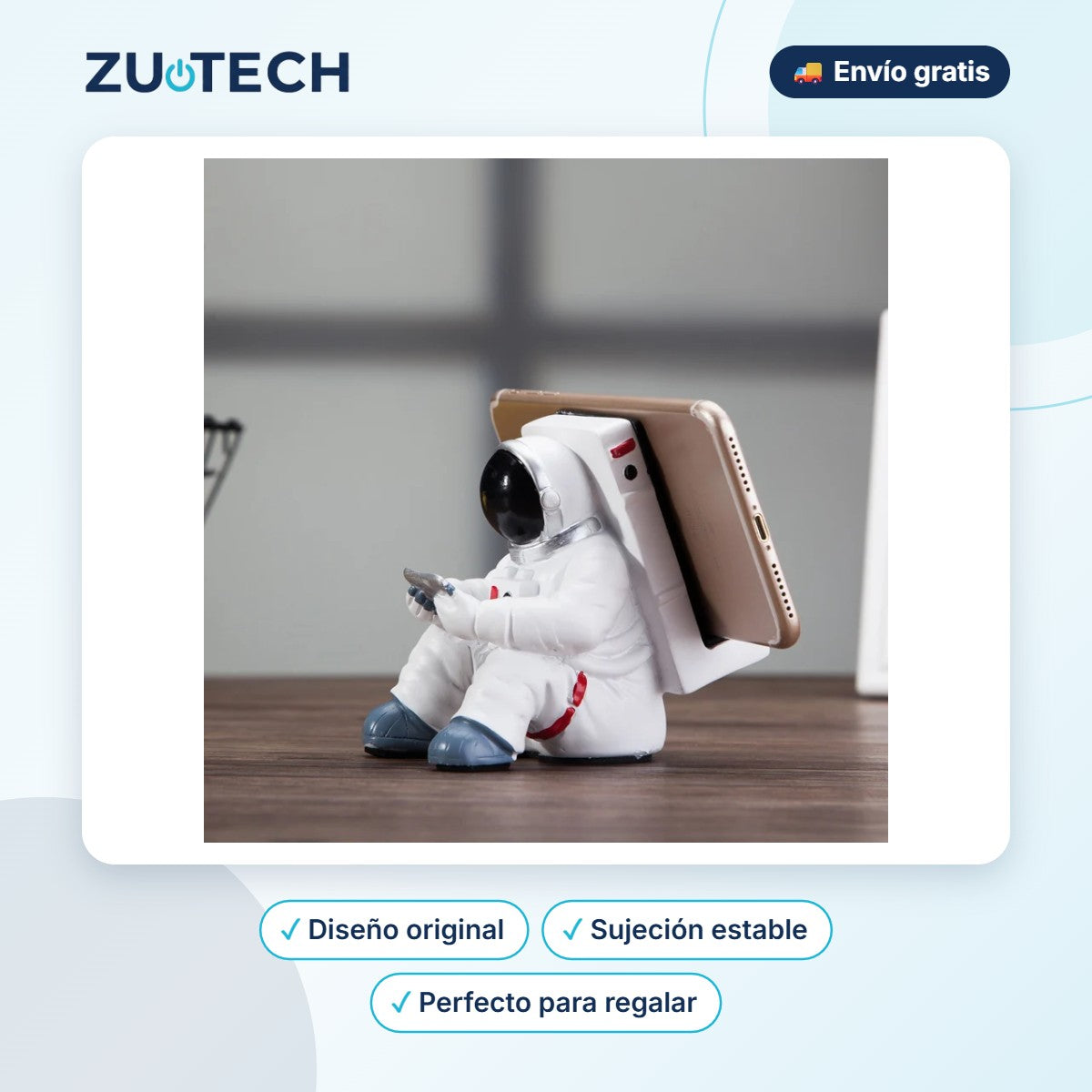 Soporte de Móvil Astronauta para Escritorio - Zutech