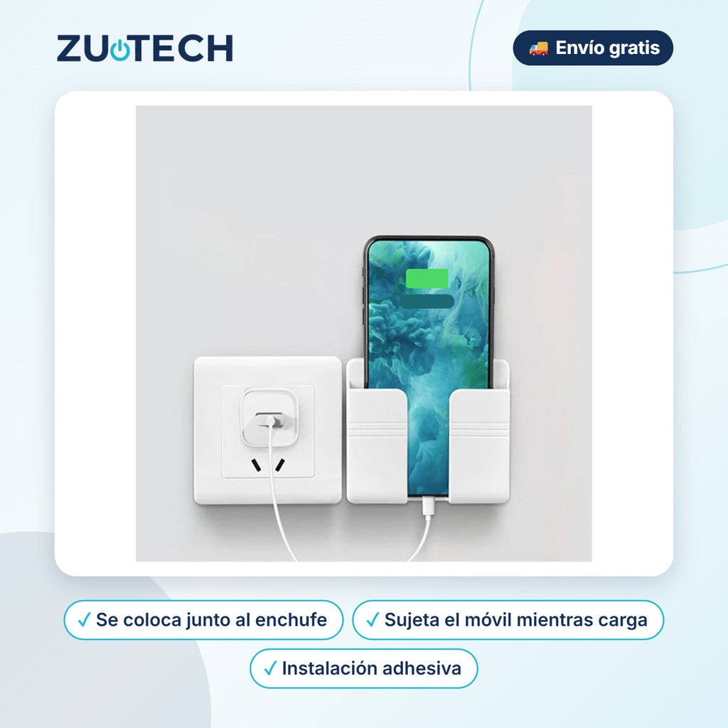 Soporte de Pared para Cargar el Móvil - Zutech