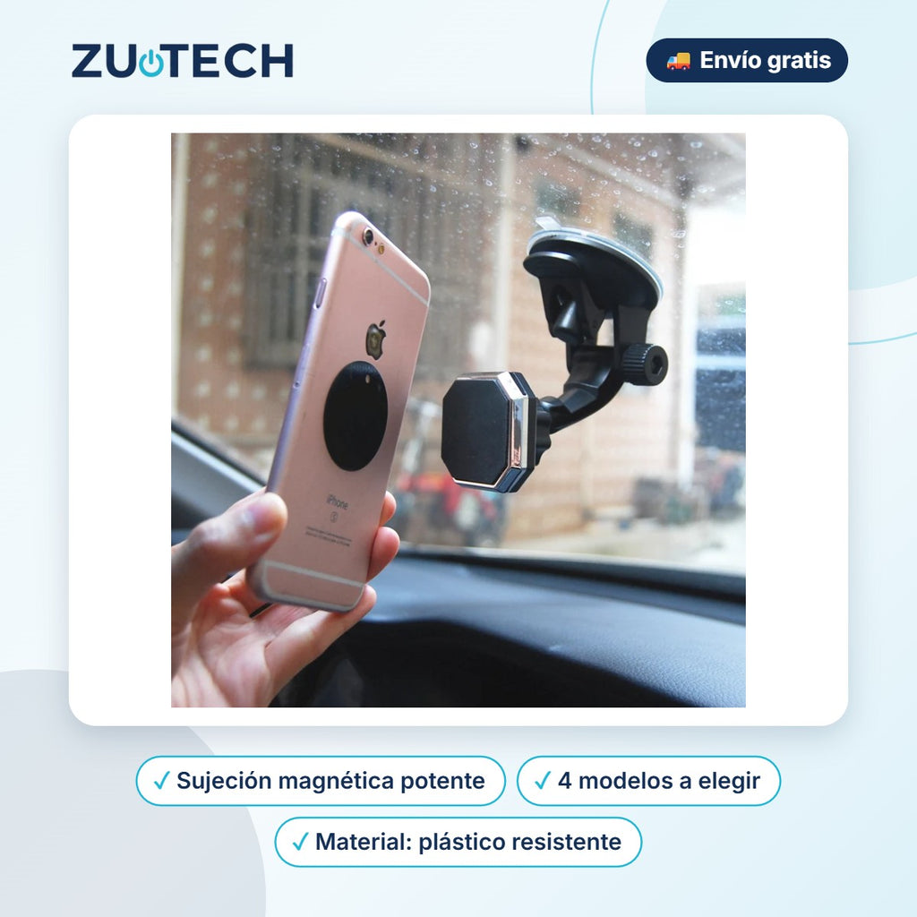 Soporte Magnético de Móvil para Coche - Zutech