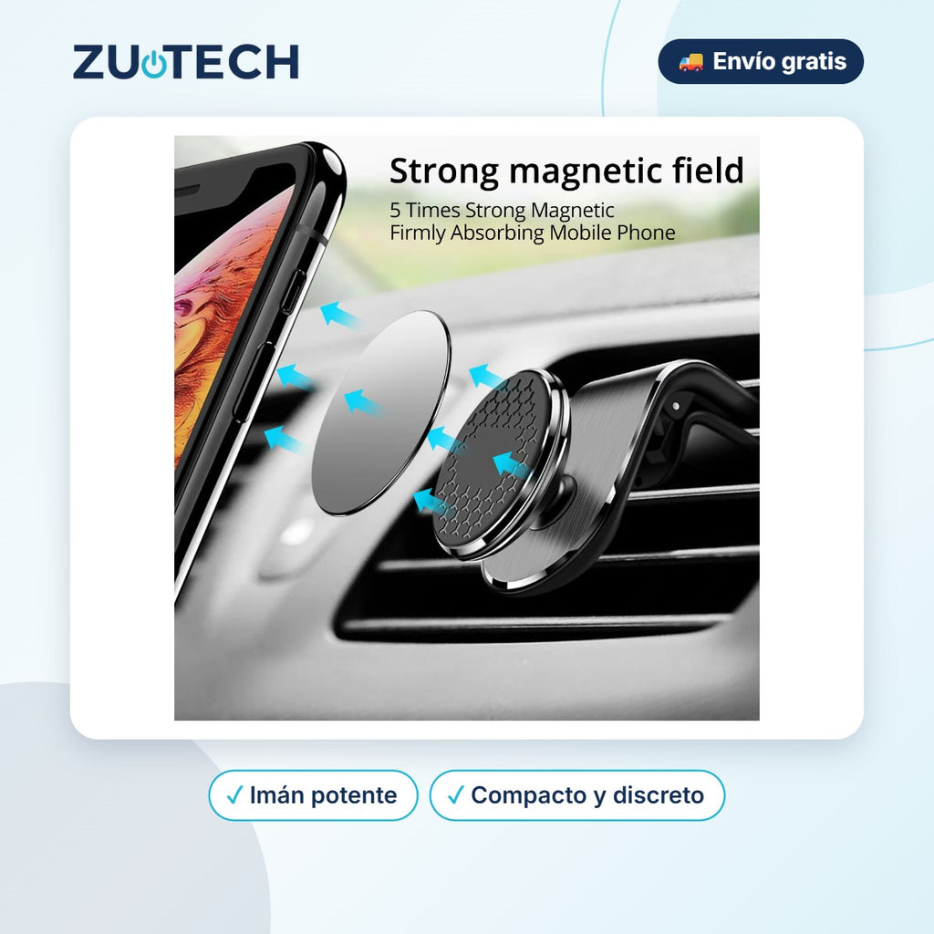 Soporte Magnético para Rejilla del Coche - Zutech